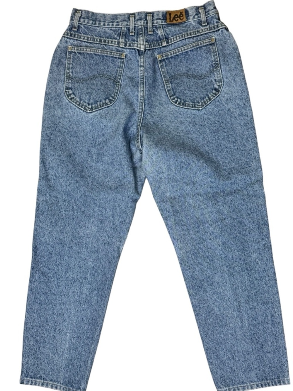 Vintage 80's 90's Lee Women’s High-Rise Mom Jeans, Medium Wash, Size 15 (30x27) - Picture 2 of 11